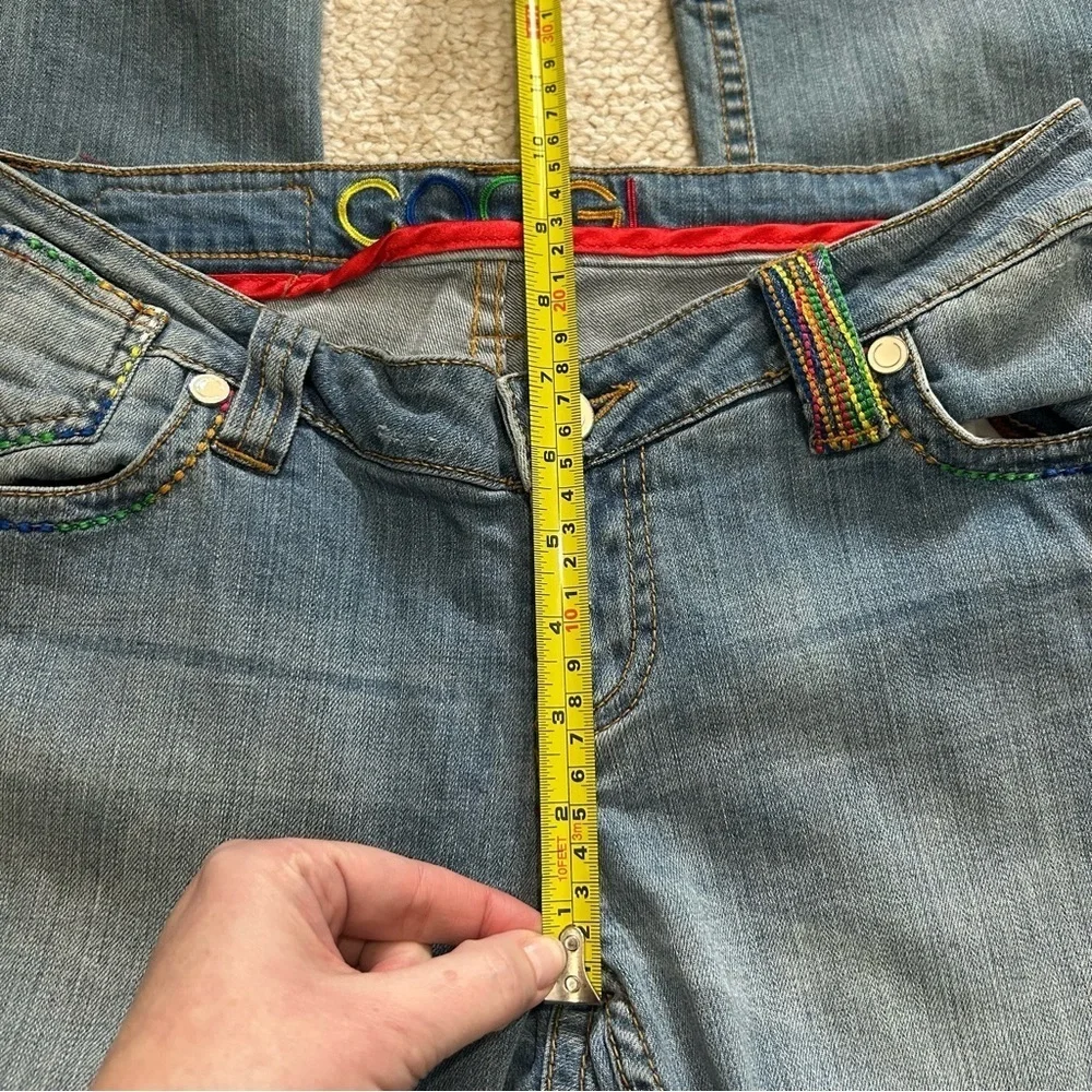 COOGI Australia Colorful embroidered womens denim jeans size 7/8. - Picture 13 of 16